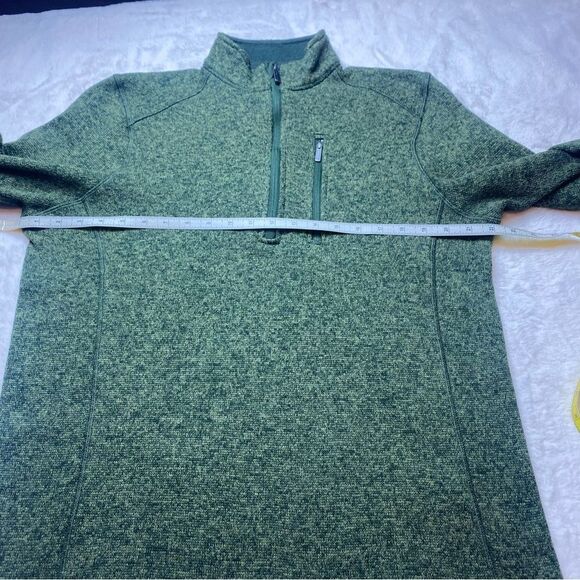 Woolrich Green 1/4 Zip Fleece Pullover Size Large - Picture 9 of 11